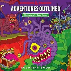 Adventures Outlined: Dungeons & Dragons Coloring Book